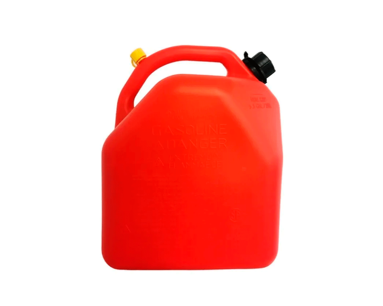  Goplus Bidón de combustible de 20 litros (5 galones) con  boquilla flexible, bidones portátiles, tanque de combustible de acero,  combustibles de gasolina, automóviles, camiones, equipos (rojo) : Automotriz