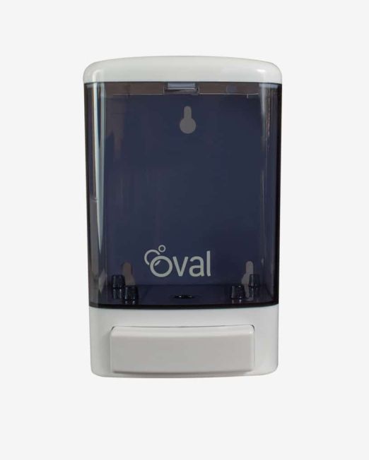 Jabonera Humo con Blanco OVAL - DV006