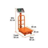 BASCULA DE PLATAFORMA PLEGABLE 100KG MOD. 15729