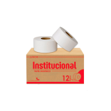 CAJA DE 12 PAPEL HIGIÉNICO JUNIOR COMFORT HOJA SENCILLA 550m INSTITUCIONAL