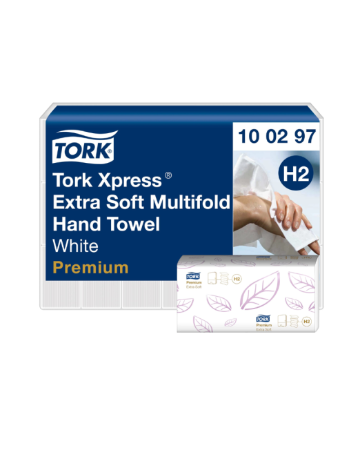 CAJA DE 2100 TOALLA INTERDOBLADA PREMIUM EXTRA SOFT HD 100297 TORK