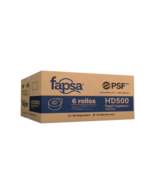 CAJA DE 6 PAPEL HIGIÉNICO HD500 FAPSA