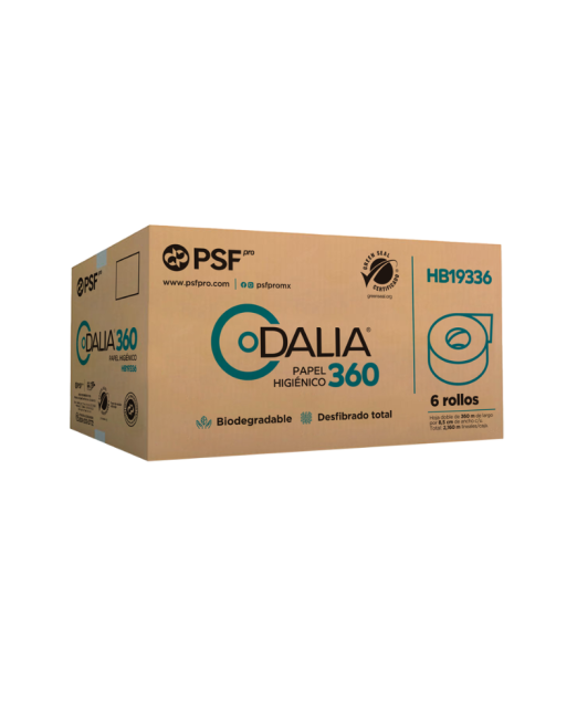 CAJA DE 6 PAPEL HIGIÉNICO HOJA DOBLE 360m DALIA