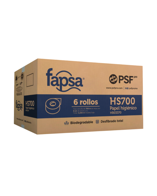 CAJA DE 6 PAPEL HIGIÉNICO HS700 FAPSA