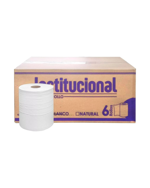 CAJA DE 6 TOALLA EN ROLLO COMFORT BLANCO 183m INSTITUCIONAL