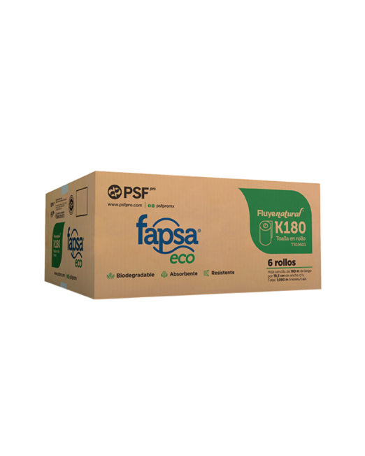 CAJA DE 6 TOALLA EN ROLLO ECO K180 FAPSA