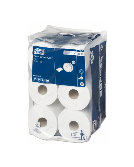 PAQUETE 12 PAPEL HIGIÉNICO JUMBO ADVANCED HOJA DOBLE 472193 TORK